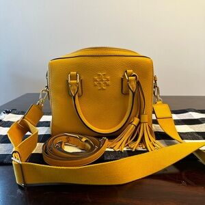 Yellow Tory Burch crossbody bag